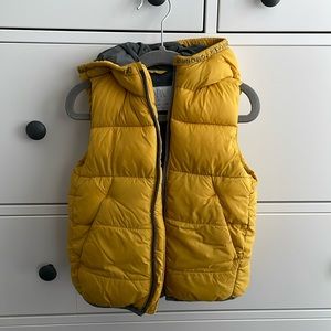 Zara Baby Puffer Vest, Yellow, Size 2-3